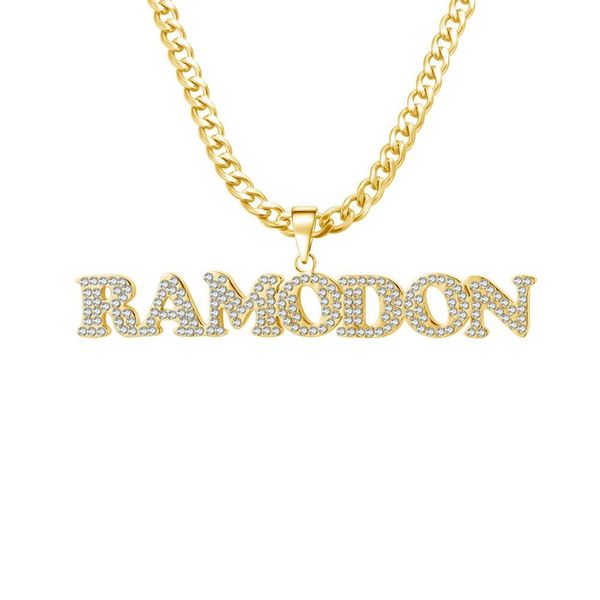 necklaces custom personalized name necklace iced out letters pendant cuban chain gold charm zircon stainless steel jewelry for women gift, Silver
necklaces custom personalized name necklace iced out letters pendant cuban chain gold charm zircon stainless steel jewelry for women gift, Silver