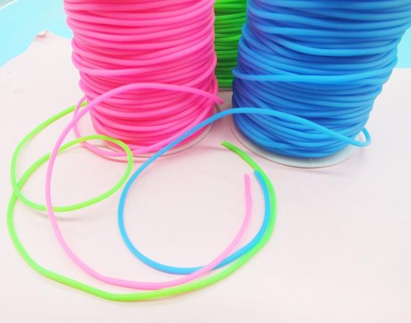 polish 50 meter diy jewelry accessories handwoven rubber rope / silicone rope candy color line 2.0mm thick hollow tube, Blue
polish 50 meter diy jewelry accessories handwoven rubber rope / silicone rope candy color line 2.0mm thick hollow tube, Blue