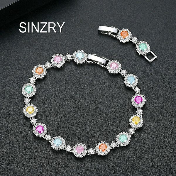 bangle sinzry new colorful cubic zirconia round charm bracelets elegant brilliant cz adjustable bracelet jewelry accessory gift girl, Black
bangle sinzry new colorful cubic zirconia round charm bracelets elegant brilliant cz adjustable bracelet jewelry accessory gift girl, Black
