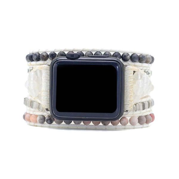 bangle bracelet for apple watch band natural stone wax rope bracelet labradorite bracelet jewelry wholesale, Black
bangle bracelet for apple watch band natural stone wax rope bracelet labradorite bracelet jewelry wholesale, Black