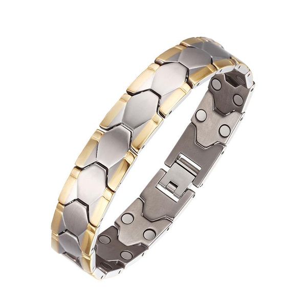 bangle moocare fashion simple classic gold inlaid high energy magnet bio energy pure titanium bracelet, Black
bangle moocare fashion simple classic gold inlaid high energy magnet bio energy pure titanium bracelet, Black