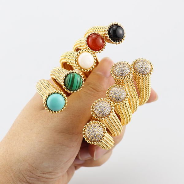 bangle luxury fashion classic open bracelet with open ring a variety of color stones choose women's bracelet wedding gift b1020, Black
bangle luxury fashion classic open bracelet with open ring a variety of color stones choose women's bracelet wedding gift b1020, Black
