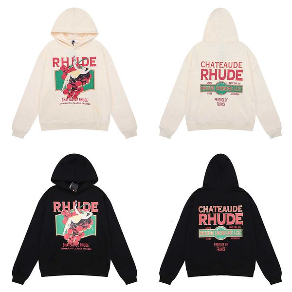 2023 men's hoodie long sleeve rhude high-quality tess designer casual fashion selling american brand grape beauty printed coat cotton t, Black
2023 men's hoodie long sleeve rhude high-quality tess designer casual fashion selling american brand grape beauty printed coat cotton t, Black