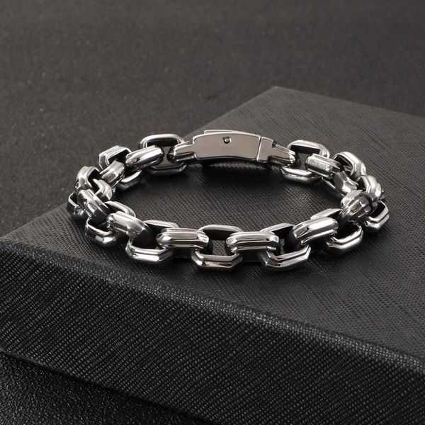 bangle haoyi stainless steel square chain bracelet for men fashion smooth punk rock cuff jewelry gift, Black
bangle haoyi stainless steel square chain bracelet for men fashion smooth punk rock cuff jewelry gift, Black