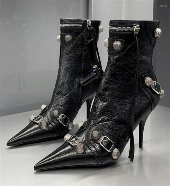 boots women slim high heel metal buckle chain luxury shoes fashion comfortable pointed toe ankle stiletto party short5284473, Black
boots women slim high heel metal buckle chain luxury shoes fashion comfortable pointed toe ankle stiletto party short5284473, Black