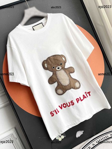 pearl decoration tees fashion designer round neck size s-l embroidered animal decoration short sleeved t-shirt may14, White
pearl decoration tees fashion designer round neck size s-l embroidered animal decoration short sleeved t-shirt may14, White