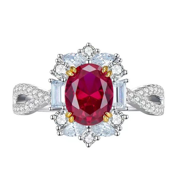 artificial ruby ring inlaid with precision, simple and generous opening, colorful treasure women's ring wholesale price, Silver
artificial ruby ring inlaid with precision, simple and generous opening, colorful treasure women's ring wholesale price, Silver