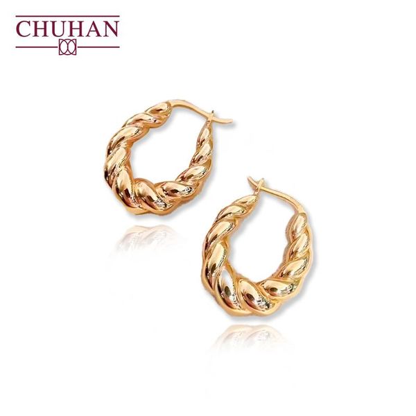 huggie chuhan real 18k yellow gold twist earrings au750 for women banquet wedding luxury fashion gift retro hoop earrings fine jewelry, Golden;silver
huggie chuhan real 18k yellow gold twist earrings au750 for women banquet wedding luxury fashion gift retro hoop earrings fine jewelry, Golden;silver