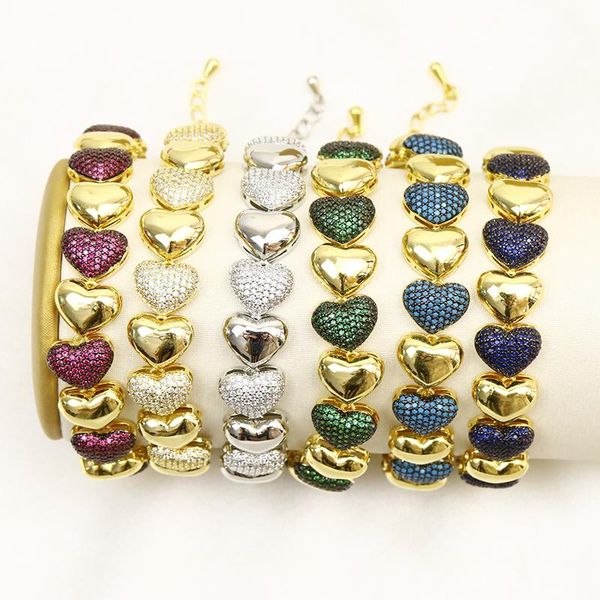bangle 3 pcs heart shape bracelet chain mix color zircon charms bracelet colorful gold chain bracelet jewelry bracelet 52023, Black
bangle 3 pcs heart shape bracelet chain mix color zircon charms bracelet colorful gold chain bracelet jewelry bracelet 52023, Black