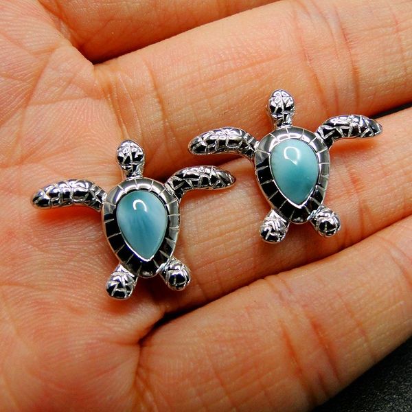 stud selling 925 sterling silver natural larimar sea turtle earrings for women's stud earring, Golden;silver
stud selling 925 sterling silver natural larimar sea turtle earrings for women's stud earring, Golden;silver