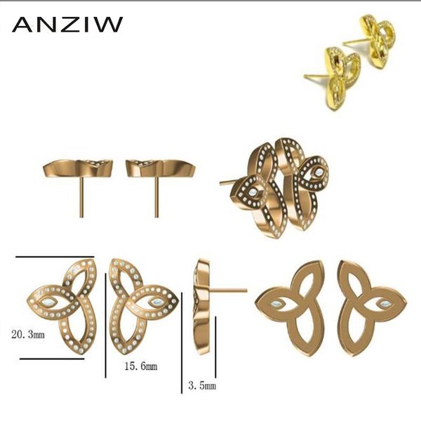 stud fashion 925 sterling silver three leaves cz stud earrings silver cute stud earring women wedding party jewery lady gift, Golden;silver
stud fashion 925 sterling silver three leaves cz stud earrings silver cute stud earring women wedding party jewery lady gift, Golden;silver