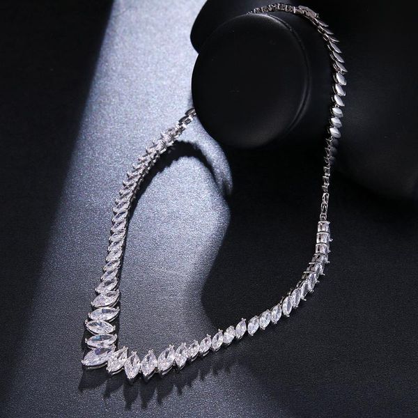 necklaces ladies nobler vintage jewelry necklace bridal wedding simplicity crystal party daily wear trendy jewelry gift for friends, Silver
necklaces ladies nobler vintage jewelry necklace bridal wedding simplicity crystal party daily wear trendy jewelry gift for friends, Silver