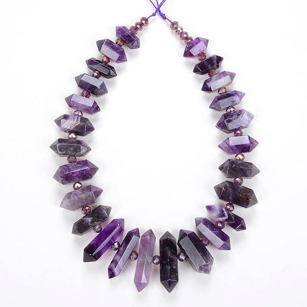 crystal double pointed crystal drill hole hexagonal natural amethyst quartz crystal beads strands for jewelry diy bracelet necklace
crystal double pointed crystal drill hole hexagonal natural amethyst quartz crystal beads strands for jewelry diy bracelet necklace