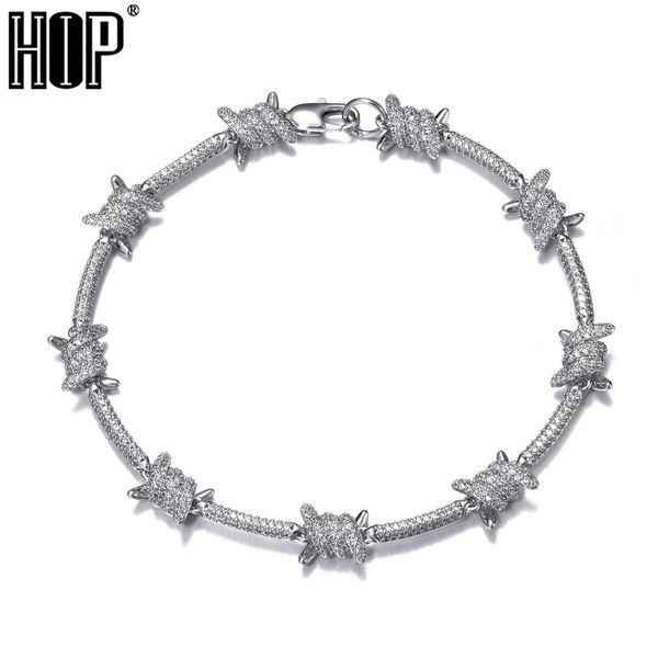 bangle 8mm iced barbed wire bracelet in gold white gold color iced out cubic zircon cuban chain link for women men hip hop jewelry, Black
bangle 8mm iced barbed wire bracelet in gold white gold color iced out cubic zircon cuban chain link for women men hip hop jewelry, Black