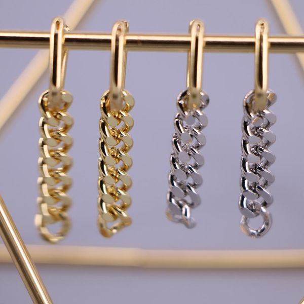 huggie 4 pairs punk women curb chain drop earring copper hoop earrings gold silver color hip hop jewelry, Golden;silver
huggie 4 pairs punk women curb chain drop earring copper hoop earrings gold silver color hip hop jewelry, Golden;silver