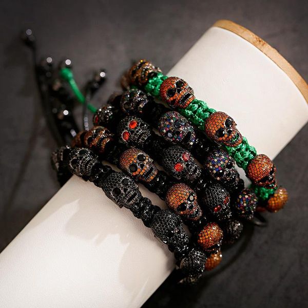 bangle trendy 2020 punk skull bracelet wristband jewelry homme luxury fashion zircon bangles pulseira masculina, Black
bangle trendy 2020 punk skull bracelet wristband jewelry homme luxury fashion zircon bangles pulseira masculina, Black