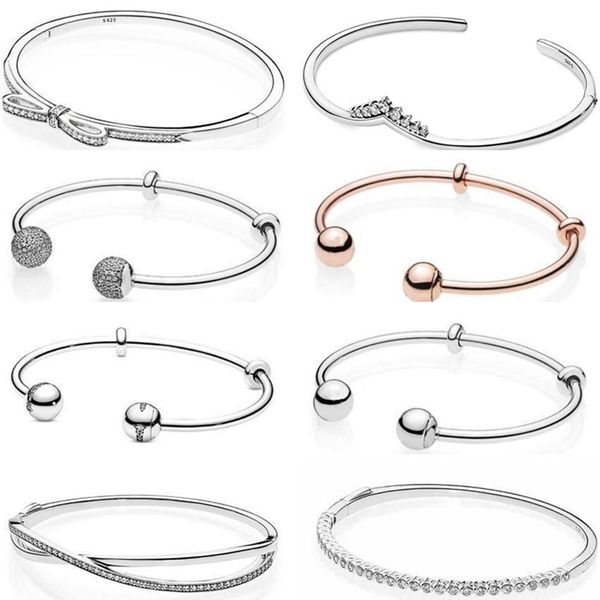 bangle authentic 925 sterling silver moments rose gold open with signature caps bracelet bangle fit women bead charm fashion jewelry, Black
bangle authentic 925 sterling silver moments rose gold open with signature caps bracelet bangle fit women bead charm fashion jewelry, Black