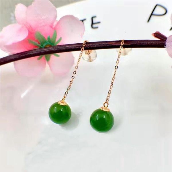knot miqiao fine jewelry real 18k yellow gold pure au750 natural jasper streamline drop earrings great gift for women ea011, Silver
knot miqiao fine jewelry real 18k yellow gold pure au750 natural jasper streamline drop earrings great gift for women ea011, Silver