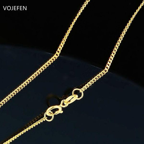 necklaces vojefen solid 18k yellow gold necklace italian 1.7mm diamond cut miami cuban link curb chain au750 choker jewelry for women men, Silver
necklaces vojefen solid 18k yellow gold necklace italian 1.7mm diamond cut miami cuban link curb chain au750 choker jewelry for women men, Silver