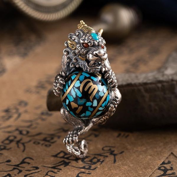 necklaces new lucky pixiu sixcharacter mantra transfer beads pendant key chain bag pendant evil spirits pendant for men and women, Silver
necklaces new lucky pixiu sixcharacter mantra transfer beads pendant key chain bag pendant evil spirits pendant for men and women, Silver