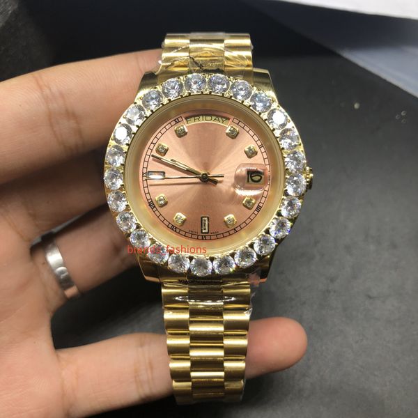 prong set diamond wristwatch gold stainless steel men's watch dual calendar dial personalized fashion boutique watches fully automatic, Slivery;brown
prong set diamond wristwatch gold stainless steel men's watch dual calendar dial personalized fashion boutique watches fully automatic, Slivery;brown