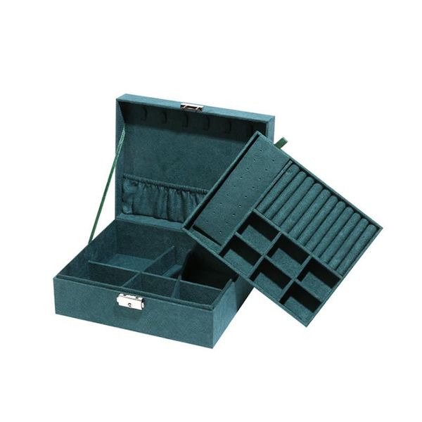 boxes the latest vintage flannel jewelry box retro velvet pendants storage casket, Black;white
boxes the latest vintage flannel jewelry box retro velvet pendants storage casket, Black;white