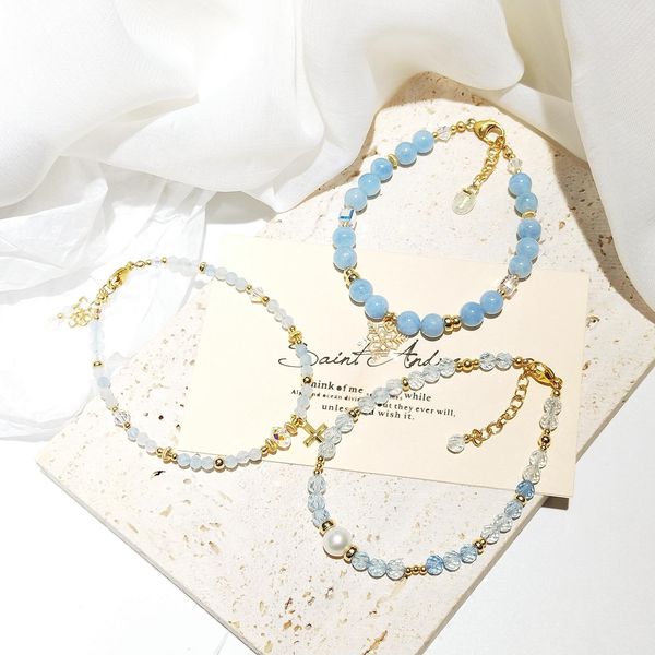 bangle lii ji aquamarine 14k gold filled bracelet natural stone 3mm/4mm/6mm real pearl austria crystal handmade jewelry for gift, Black
bangle lii ji aquamarine 14k gold filled bracelet natural stone 3mm/4mm/6mm real pearl austria crystal handmade jewelry for gift, Black
