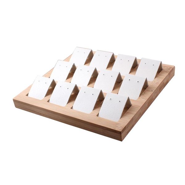 boxes velvet/leatherette bamboo display cards for 12 pair earrings jewelry accessories 3 colors optional, Black;white
boxes velvet/leatherette bamboo display cards for 12 pair earrings jewelry accessories 3 colors optional, Black;white