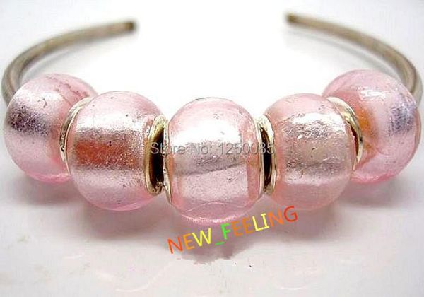 crystal 50pcs/lot pink full foil lampwork glass beads silver plated buckle fit european bracelet and necklace lgb34
crystal 50pcs/lot pink full foil lampwork glass beads silver plated buckle fit european bracelet and necklace lgb34