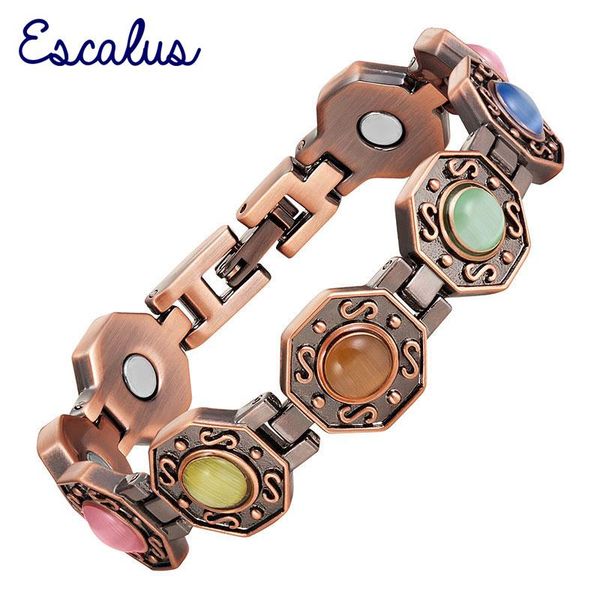 bangle escalus octagon magnetic bracelet for women antique copper plating color link chain fashion bio jewelry charm bracelet wristband, Black
bangle escalus octagon magnetic bracelet for women antique copper plating color link chain fashion bio jewelry charm bracelet wristband, Black