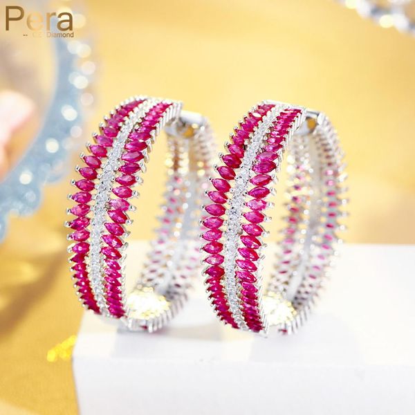 huggie pera super big round shape marquise cut rose red cubic zirconia silver color hoop earrings for women costume party jewelry e019, Golden;silver
huggie pera super big round shape marquise cut rose red cubic zirconia silver color hoop earrings for women costume party jewelry e019, Golden;silver