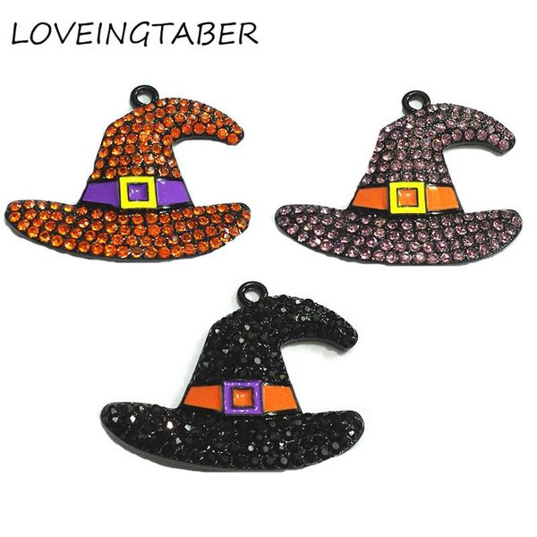 necklaces ( choose color first ) 40mm*32mm 10pcs/lot cartoon witches' hat rhinestone pendants halloween hat ent, Silver
necklaces ( choose color first ) 40mm*32mm 10pcs/lot cartoon witches' hat rhinestone pendants halloween hat ent, Silver
