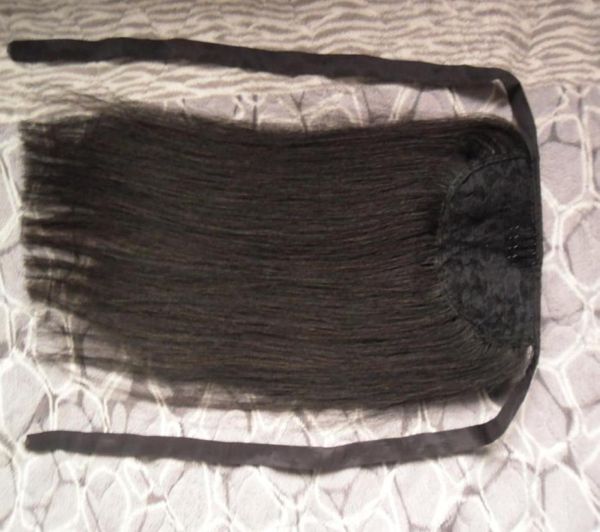 60g 16quot 40cm machine made remy hair wrap around ponytail clip in 100 human hair extensions horsetail stragiht5929363, Black
60g 16quot 40cm machine made remy hair wrap around ponytail clip in 100 human hair extensions horsetail stragiht5929363, Black