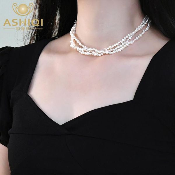 necklaces ashiqi natural baroque pearl double layered necklace 925 sterling silver jewelry for women
necklaces ashiqi natural baroque pearl double layered necklace 925 sterling silver jewelry for women