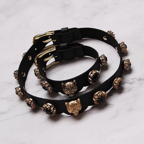 necklaces autumn and winter new style light luxury retro leopard head leather rivet tiger head necklace ladies jewelry, Silver
necklaces autumn and winter new style light luxury retro leopard head leather rivet tiger head necklace ladies jewelry, Silver