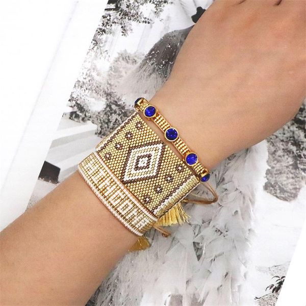 bangle zhongvi evil eye bracelet shiny rhinestone pulseras mujer moda fashion wide jewelry miyuki seed bead woven bracelets for women, Black
bangle zhongvi evil eye bracelet shiny rhinestone pulseras mujer moda fashion wide jewelry miyuki seed bead woven bracelets for women, Black