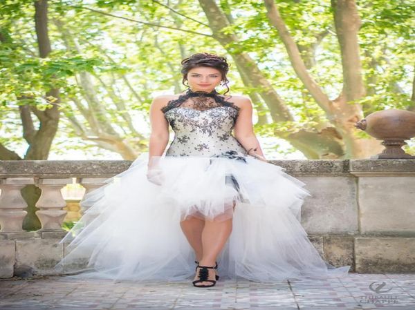 high low black and white short wedding dresses halter hi lo lace tulle 50s informal bridal gowns custom made4375626
high low black and white short wedding dresses halter hi lo lace tulle 50s informal bridal gowns custom made4375626