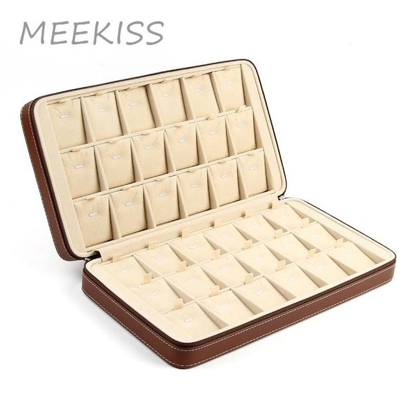boxes new highgrade leather zipper double open portable jewelry box jewelry storage box necklace pendant display collection storage, Black;white
boxes new highgrade leather zipper double open portable jewelry box jewelry storage box necklace pendant display collection storage, Black;white