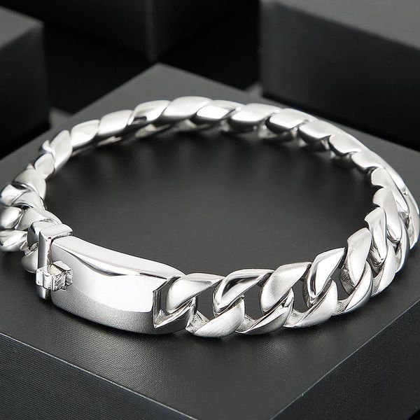 bangle matter brushed 316l stainless steel men's wrist bracelet man 12mm link chain men bracelets on hand 6.7'9" jewellery ac, Black
bangle matter brushed 316l stainless steel men's wrist bracelet man 12mm link chain men bracelets on hand 6.7'9" jewellery ac, Black