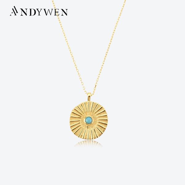 necklaces andywen new 925 sterling silver gold umbrella coins milk turquoise coins pendant long chain women fashion large thick jewelry
necklaces andywen new 925 sterling silver gold umbrella coins milk turquoise coins pendant long chain women fashion large thick jewelry
