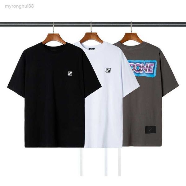 spring/summer new welldone shirt chest box back letter short sleeve batch pdl5, White;black
spring/summer new welldone shirt chest box back letter short sleeve batch pdl5, White;black