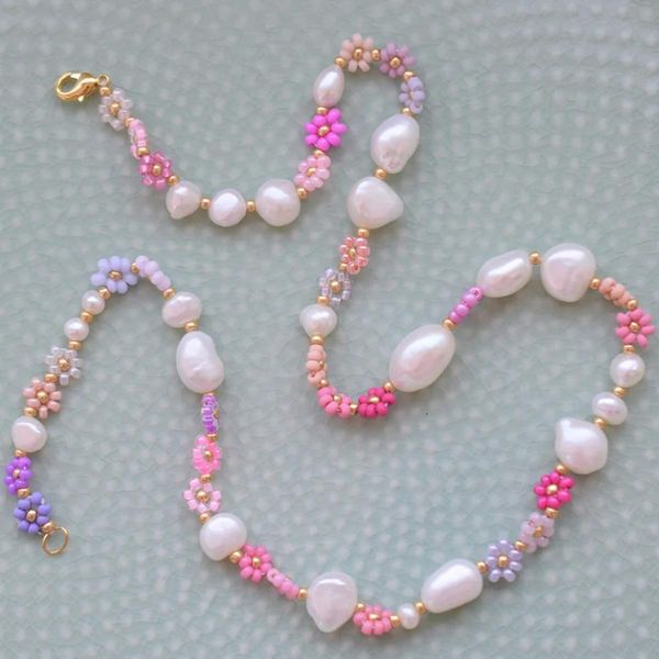 necklaces bohemia handmade daisy necklace for women summer muyuki beads freshwater pearl choker necklace for wedding 2022, Silver
necklaces bohemia handmade daisy necklace for women summer muyuki beads freshwater pearl choker necklace for wedding 2022, Silver