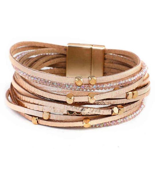 amorcome genuine leather bracelets for women bohemian multilayer metal beads charm wide wrap bangles femme jewelry1818113, Black
amorcome genuine leather bracelets for women bohemian multilayer metal beads charm wide wrap bangles femme jewelry1818113, Black