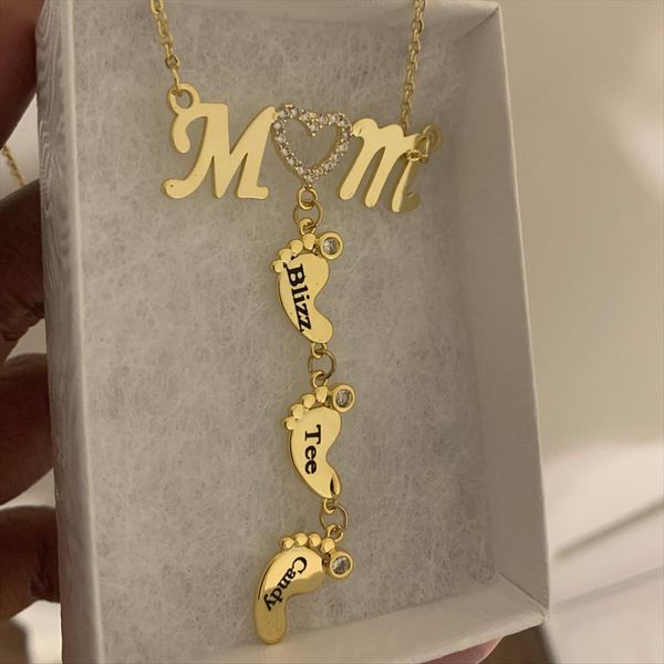 necklaces personalized engrave name necklace crystal heart names necklace stainless steel choker with baby feet jewelry gift mom gifts, Silver
necklaces personalized engrave name necklace crystal heart names necklace stainless steel choker with baby feet jewelry gift mom gifts, Silver