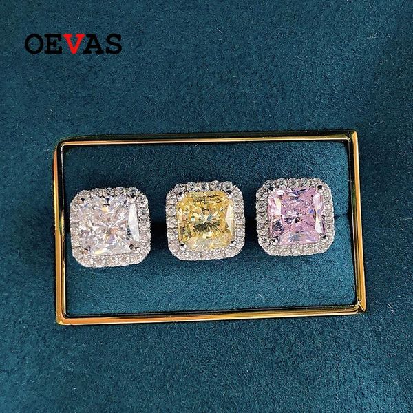 stud oevas 100% 925 sterling silver 7*7mm pink yellow high carbon diamond stud earrings for women sparkling wedding fine jewelry gift, Golden;silver
stud oevas 100% 925 sterling silver 7*7mm pink yellow high carbon diamond stud earrings for women sparkling wedding fine jewelry gift, Golden;silver