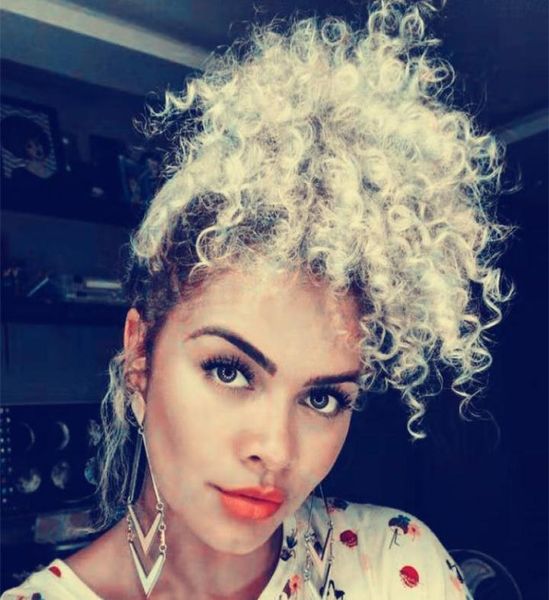 girls women gray hair extension silver grey afro puff kinky curly drawstring human hair ponytails clip in real hair 100g 120g 140g6224456, Black
girls women gray hair extension silver grey afro puff kinky curly drawstring human hair ponytails clip in real hair 100g 120g 140g6224456, Black
