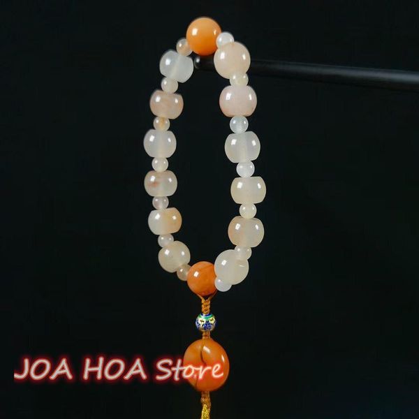 bangle explosion white green gradient jasper rosary hetian golden thread jade hand string bracelet round beads handring jewelry, Black
bangle explosion white green gradient jasper rosary hetian golden thread jade hand string bracelet round beads handring jewelry, Black