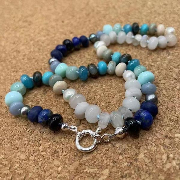 necklaces hand braided rope knots chalcedony lapis lazuli it mix match necklace man women winter trendy clothing accessories gifts, Silver
necklaces hand braided rope knots chalcedony lapis lazuli it mix match necklace man women winter trendy clothing accessories gifts, Silver