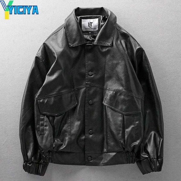 yiciya women's jackets deeptown leather jacket men and women black motorcycle biker fashion streetwear techwear vintage bomber gothic c, Black;brown
yiciya women's jackets deeptown leather jacket men and women black motorcycle biker fashion streetwear techwear vintage bomber gothic c, Black;brown