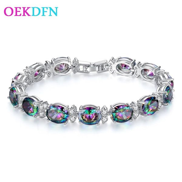 bangle oekdfn bohemian 100% 925 sterling silver bracelets luxury mystic rainbow z gemstone bangle charm bracelet fine jewelry, Black
bangle oekdfn bohemian 100% 925 sterling silver bracelets luxury mystic rainbow z gemstone bangle charm bracelet fine jewelry, Black